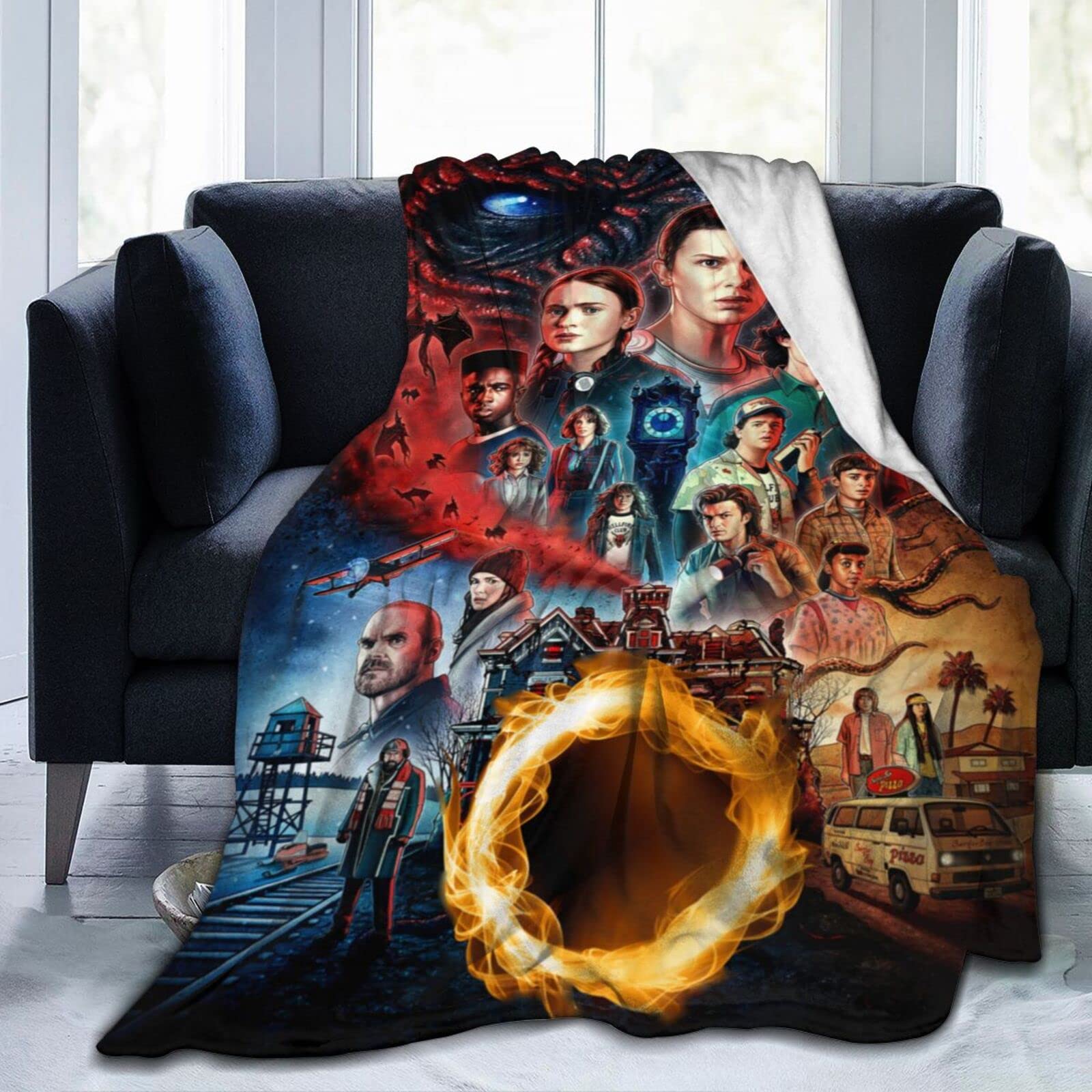 PREWOOD Stranger Horror Movie Things Blanket Cozy Facecloth Throw Blanket  for Sofa Bedroom Living Room Throw Blanket 50x40 : Buy Online at Best  Price in KSA - Souq is now Amazon.sa: Home