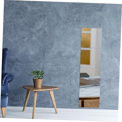Miniatura 7 de 4 piezas de adhesivos suaves para espejo montado en la pared, espejos cuadrados, espejo de tocador, azulejos, espejo inastillable, espejo de pared
