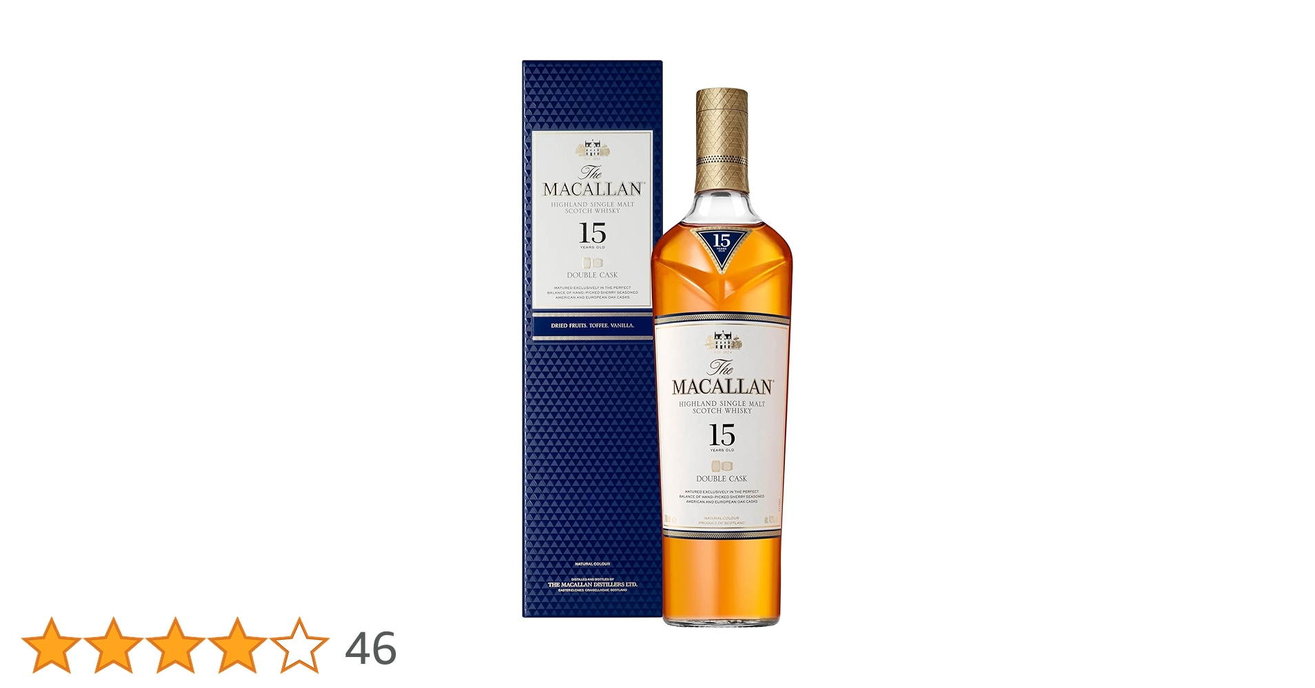 The Macallan ザ マッカラン 未開栓 700ml 43度 スコッチ ダブルカスク15年 ウイスキー【中古】【新品同様】 51C7XYkgflL.jpg_BO30,255,255,