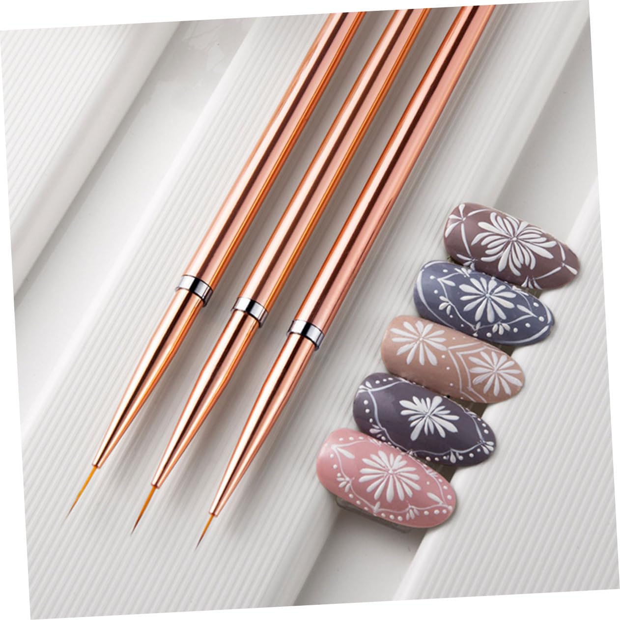 minkissy 15 Pz Pennarello per nail art penna per manicure pennello per unghie per linee attrezzi per pedicure attrezzi pedicure penne per unghie professionali penne per manicure portatili