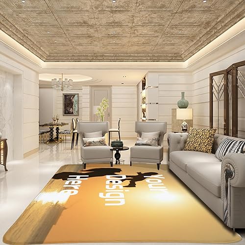 Miniatura 3 de Tapetes decorativos personalizados para añadir tu imagen, antideslizante, lavable, para el hogar, dormitorio, sala de estar, 20 x 32 pulgadas