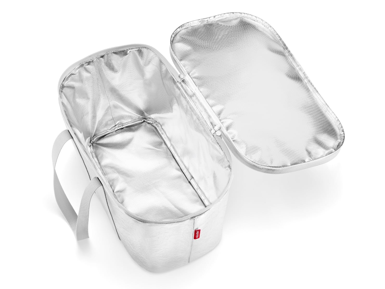 reisenthel coolerbag Sac isotherme en tissu polyester de qualité supérieure - Idéal pour le pique-nique, le shopping et les déplacements, Silver Crackle, Taille unique pour tous, Décontracté