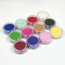 12 Colors Flocking Powder Set, White Black Red Green Sugar Glitter for Nails Snow Nail Powder Sweater Flocking Kit Design Decorations Nail Art