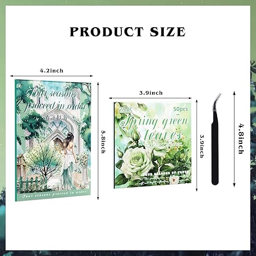 Miniatura 8 de 100 hojas de calcomanías coreanas para tarjetas fotográficas Kpop, calcomanías estéticas a granel, calcomanías con purpurina con bonito patrón de