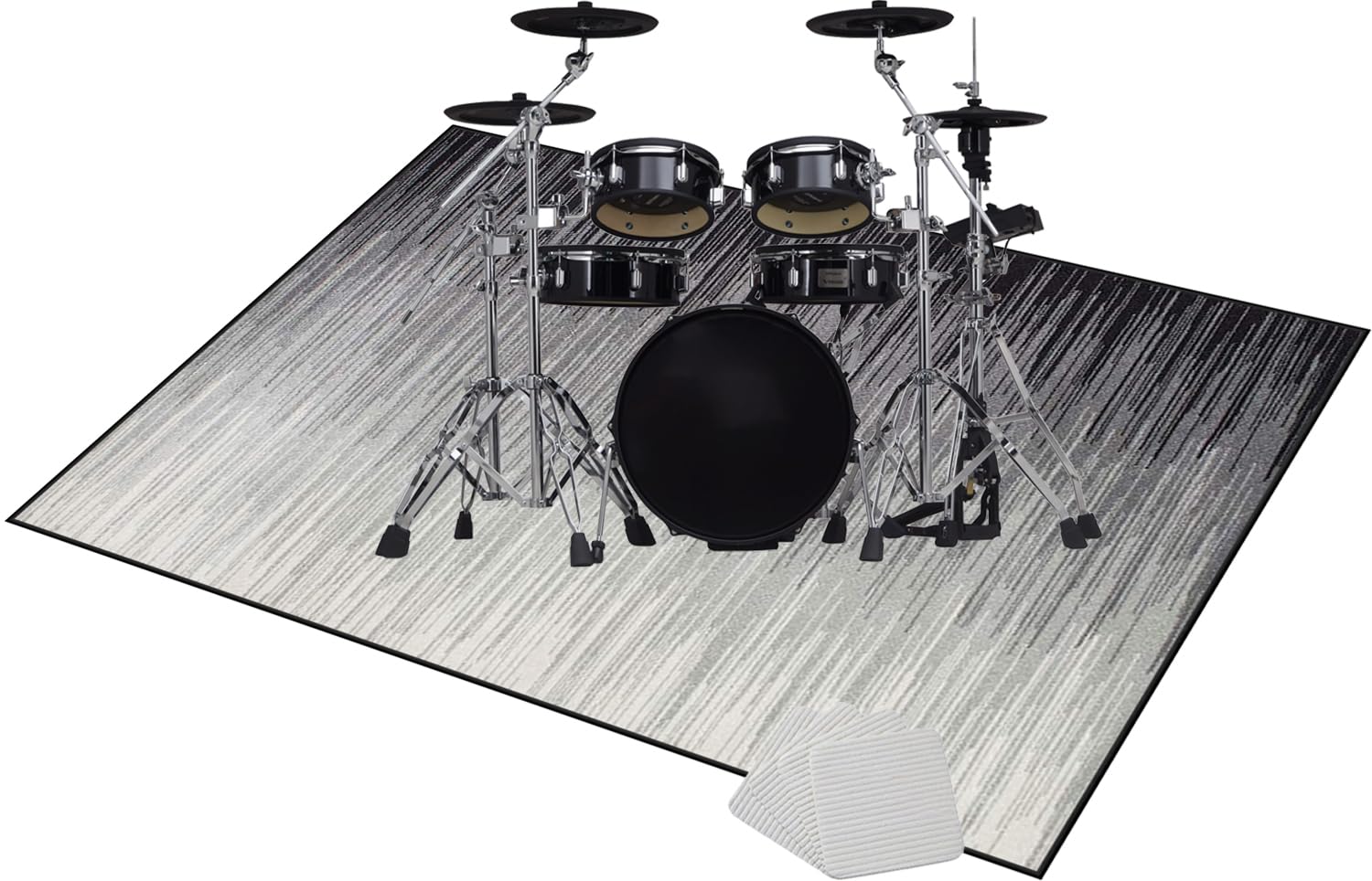 Dywan bębnowy do bębna dywanowego | Dywan bębnowy do bębna basowego 100 x 80 cm | Dźwiękoszczelna mata do baterii elektronicznej | Instrumenty muzyczne Koc antypoślizgowy