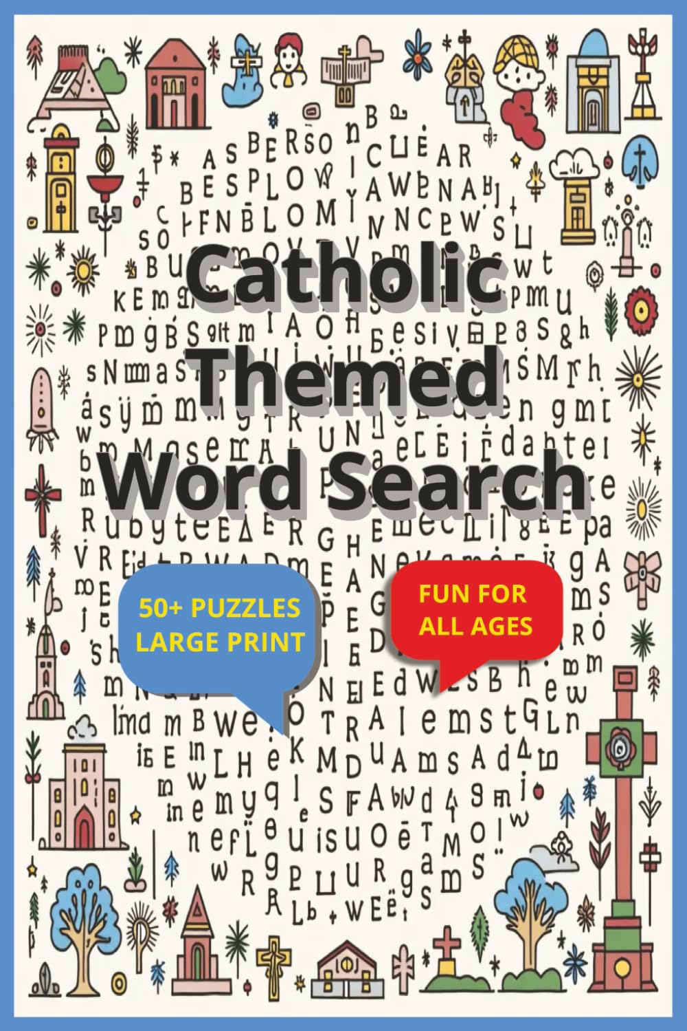 Catholic Themed Word Search: Christian based word search book
