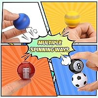 Vista 2 de Juguetes giratorios de baloncesto, juguetes giratorios de fútbol para aliviar el estrés para niños, juguetes giratorios de mano para bolsas