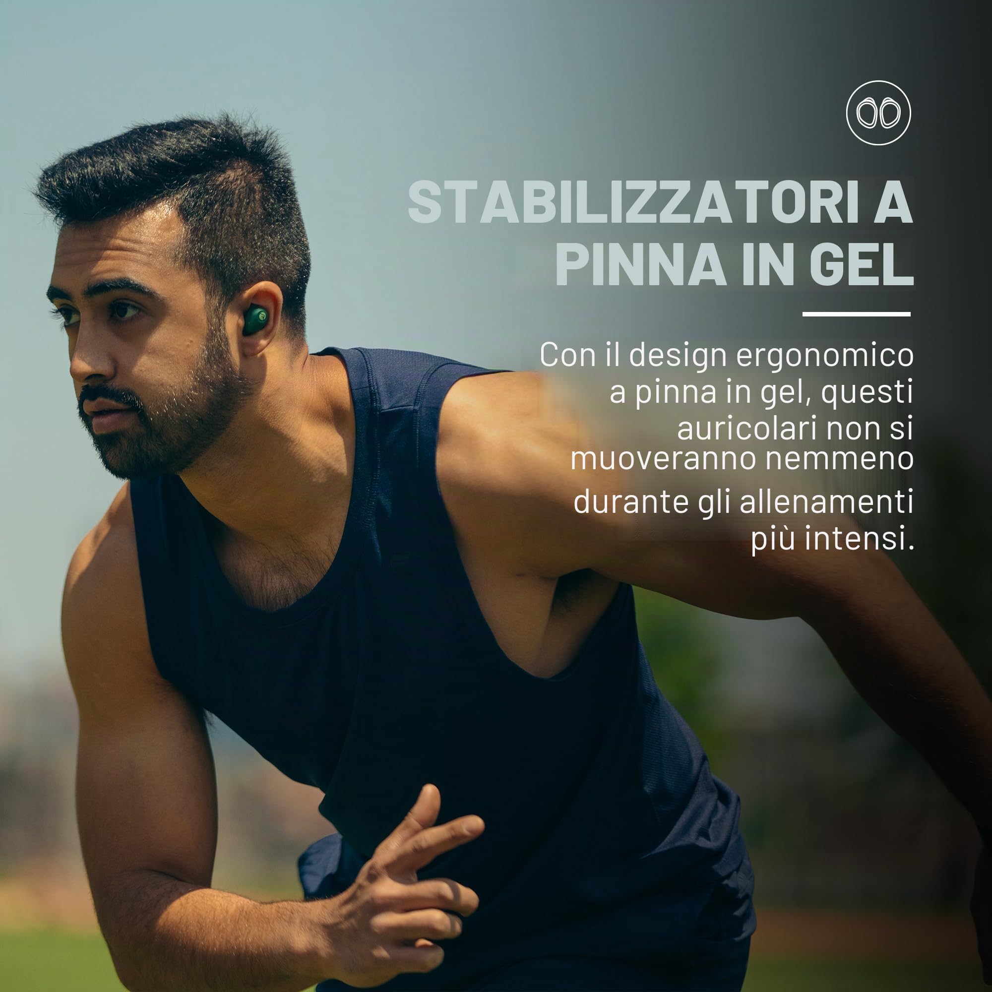 Raycon Bluetooth Wireless Auricolari con Microfono Integrato 54 Ore di Batteria IPX 7 Custodia Impermeabile e di Ricarica con Conversazione, Testo e Riproduzione Bluetooth 5.2 Sport Portatile (Blu)