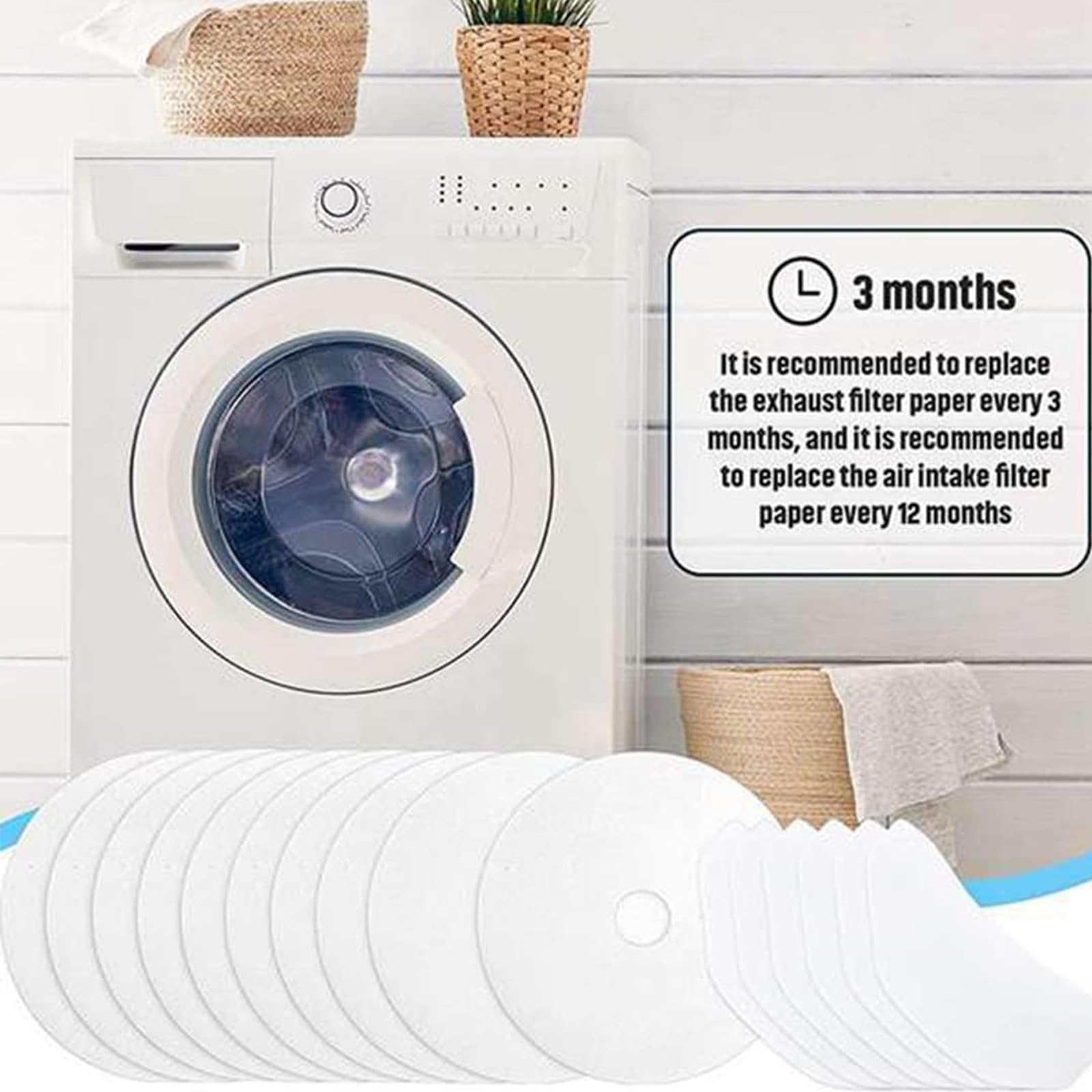 YIZITU Trockner Filter 20-40 Stück - Fusselfilter Für Panda/Sonya Ablufttrockner