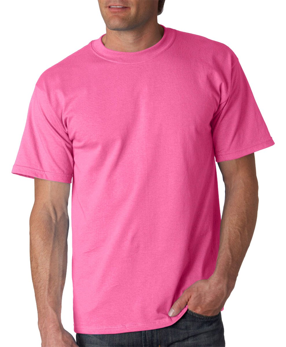 Gildan Men's Ultra Cotton Tee Extended Sizes, Azalea, XX-Large
