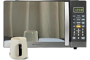 Emerson MWG1191SB Countertop Microwave Oven with 1100W Grill Function