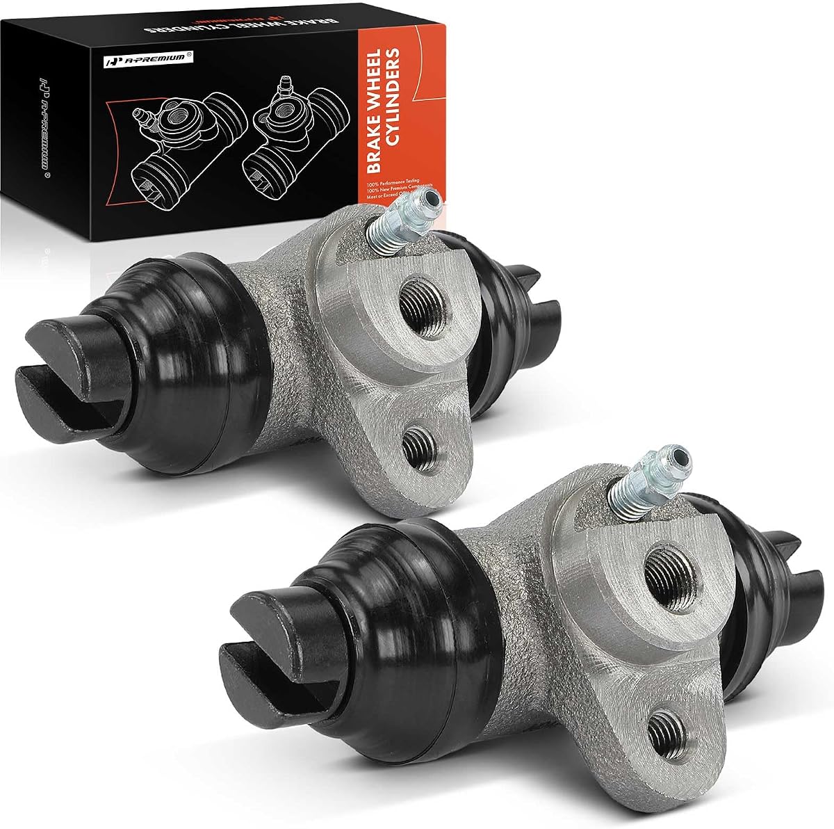 A-Premium Front Drum Brake Wheel Cylinder Compatible with Volkswagen | for Beetle 1965-1979, Karmann Ghia 1965-1966, Bore: 7/8 Inch, Set of 2 - Replace# 131611057A, 131611057