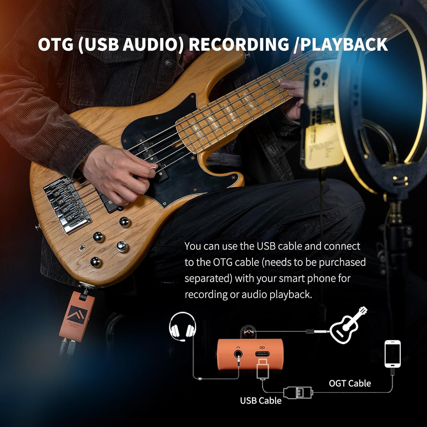 FLAMMA FX11 OTG USB Audio Recording