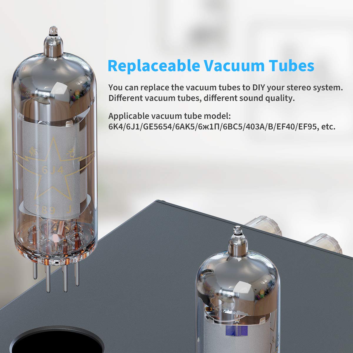 Fosi Audio T20 Bluetooth Tube Amplifier Stereo Receiver 2 Channel Class