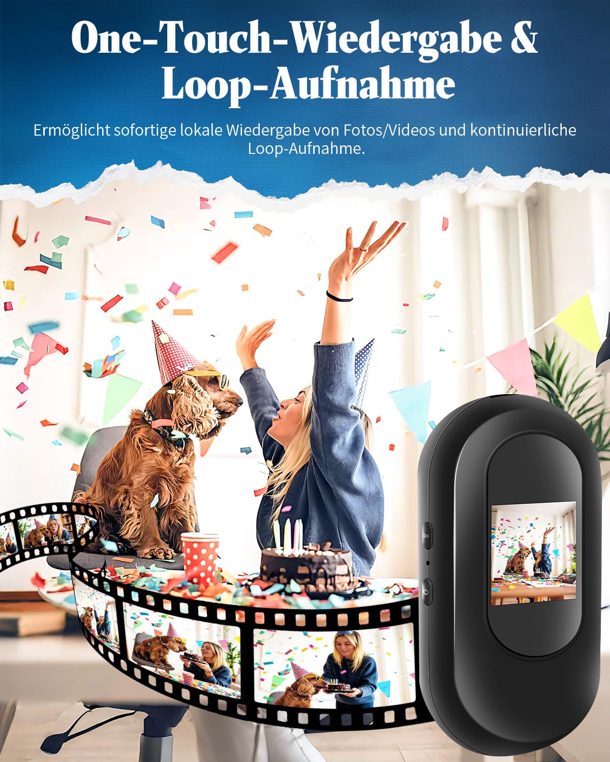 Bodycam Körperkamera Mini mit 64GB SD Karte,1080P Action Cam mit HD Touchscreen,120 Min Akkulaufzeit,120° Weitwinkel,360° Rückenclip, Infrarot-Nachtsicht, Helmkamera Motorrad Kamera