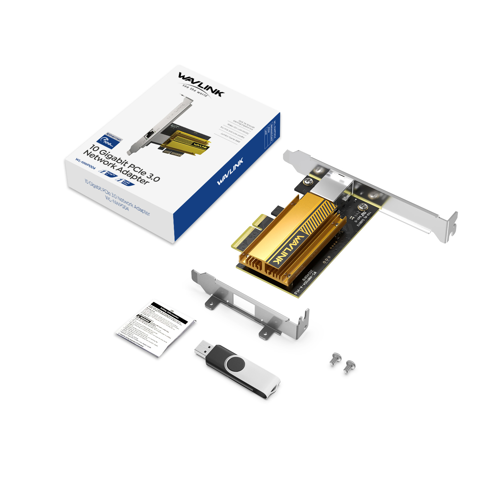 Amazon.com: WAVLINK 10G PCIe Network Card, 10GB Base-T Ethernet