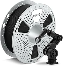 SUNLU 500G 3D Filament PA12-CF 1.75mm, Nylon Filament with Carbon Fiber, Excellent Wear and Oil Resistance, Heat Resistant Spool, Dimensional +/-0.02 mm, 0.5 kg, Black