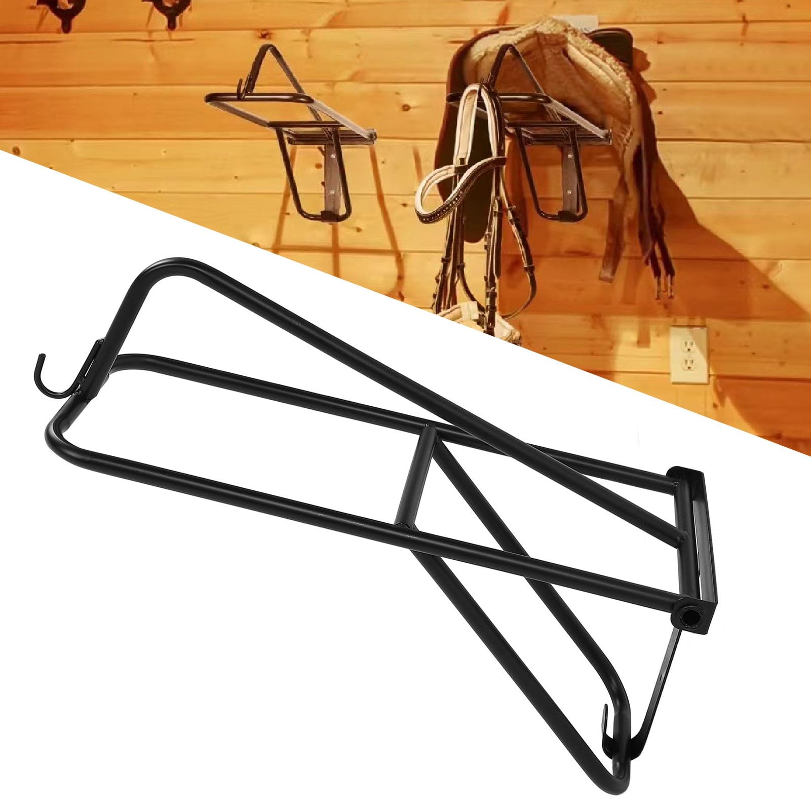 Soporte Para Monturas Plegable Y Portátil Soporte De Pared Para Monturas Ideal Para Establos Granjas Y Garajes Diseño Versátil Y Resistente Fácil De Instalar Organiza Tu Espacio Con Este Soporte