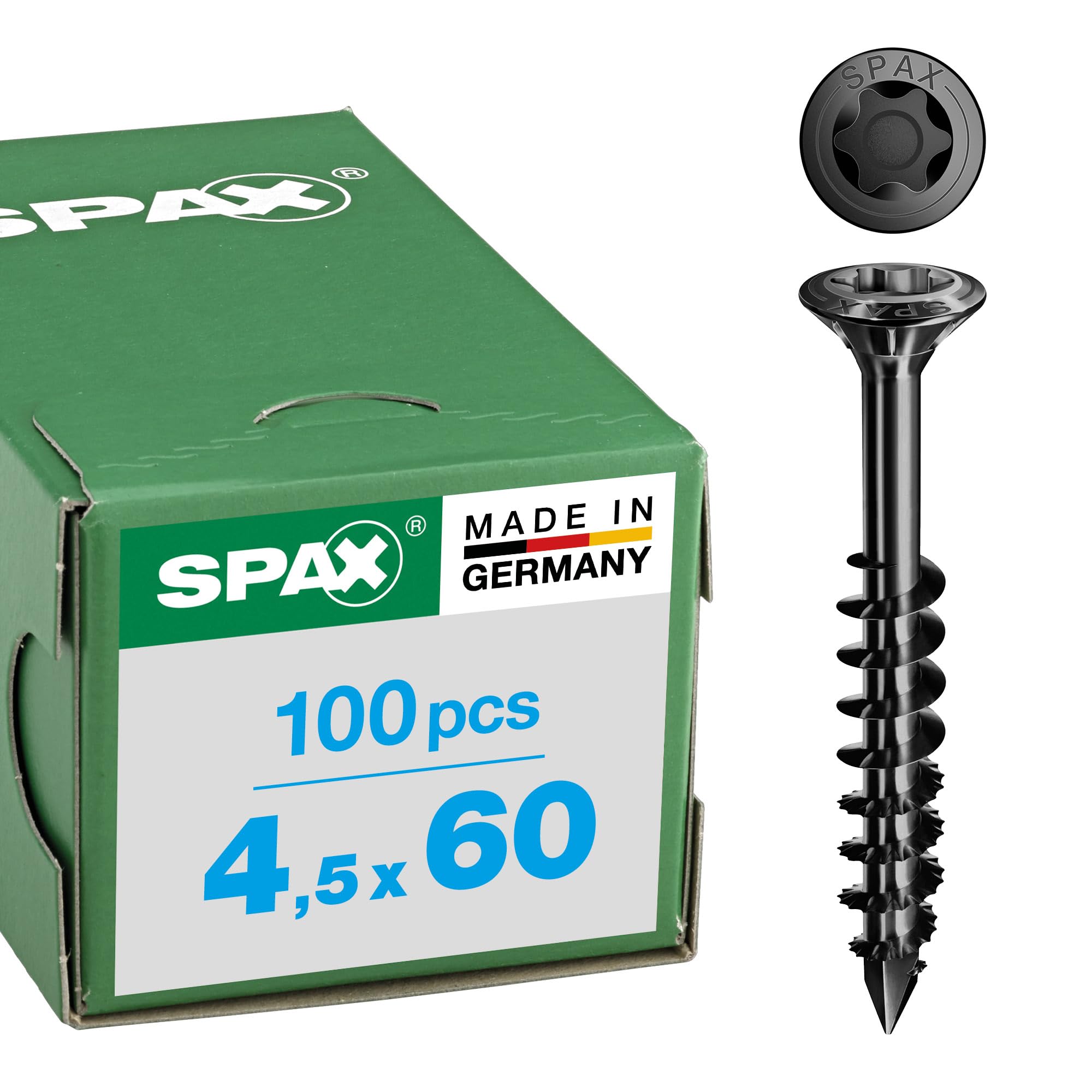 SPAX Facade Screw 4.5 x 60mm T-Star Plus Stainless Steel A2 100pc