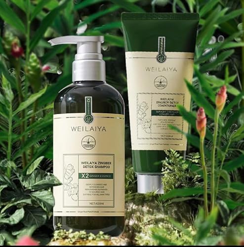 Miniatura 6 de Weilaiya Ginger Prevent Hair Loss Champú 13.5 fl oz y acondicionador 8.5 fl oz Set