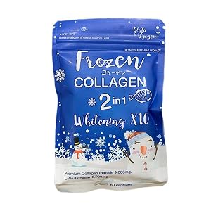 Frozen Collagen 2 in 1 Premium Collagen Peptide Glutathione 60 Capsules