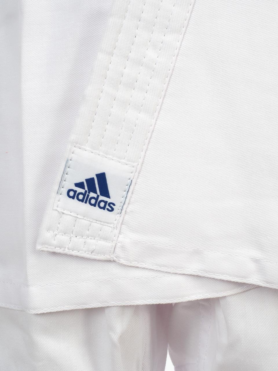Adidas Kimono ADIJ180, pantalon élastique, sans ceinture - Blanc - Weiß, 90/100