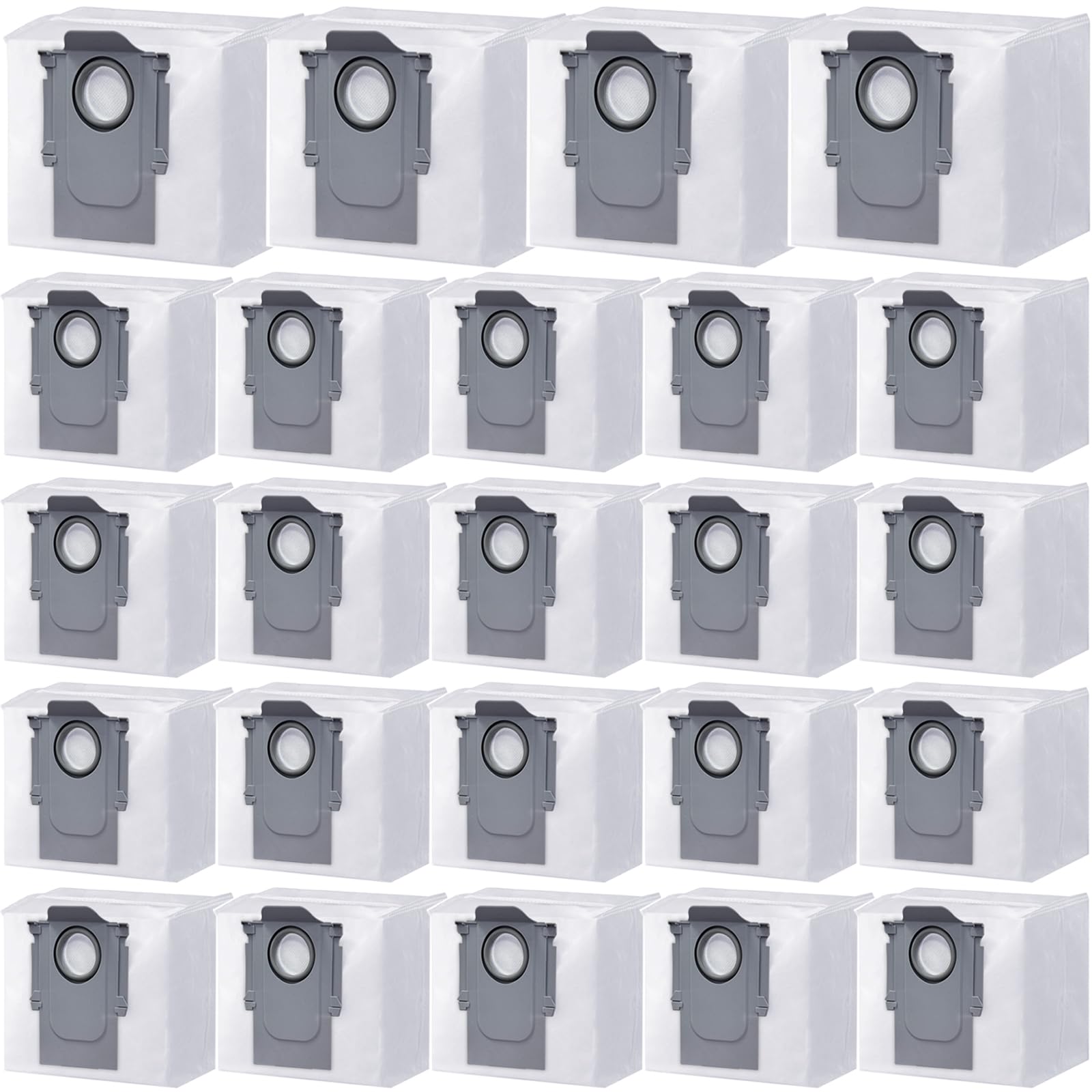 Paquete de 24 bolsas de polvo desechables para aspiradora rob-orock Q5 Q5+ Q7 Q7+ Q7 Max Q7 Max+ S7 MaxV Ultra S8+ S8 Pro Ultra Robot Aspiradora, bolsas roborock q5: bolsa desechable de gran capacidad