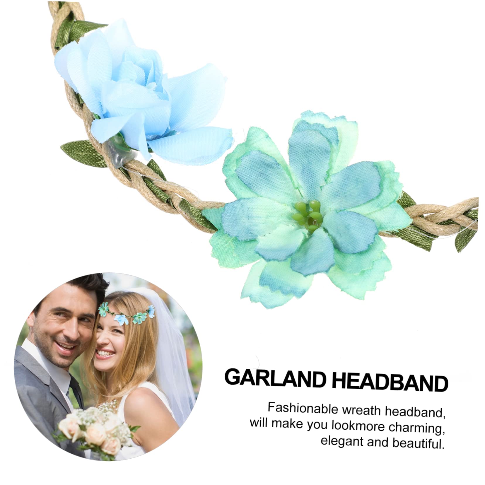 Stk Brautkranz Stirnband Blumenkrone für Mädchen Stirnband für Blumenmädchen hochzeitshaar schmuck wedding hair accessories haarschmuck Tiara Brautblumenkrone die Blumen reisen