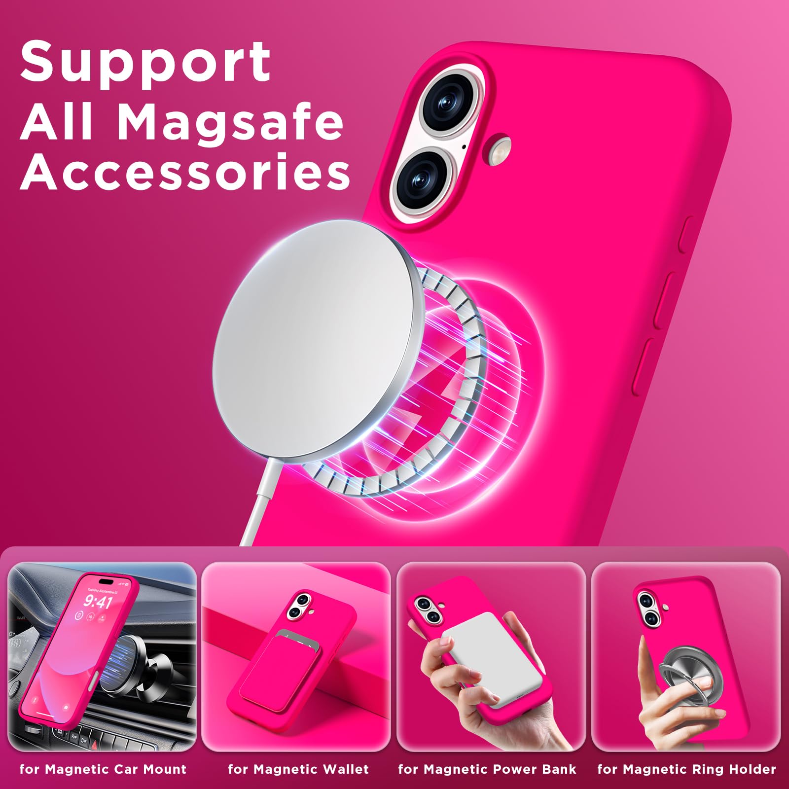 Magnetic For Iphone 16 Pro Max Case Compatible With Magsafe | INDIA