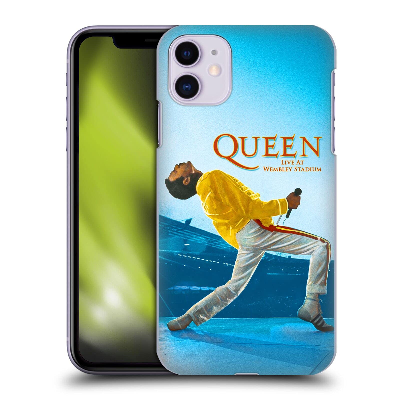 Head Case Designs Officially Licensed Queen Freddie Mercury Live At Wembley Key Art Hard Back Case Compatible With Apple iPhone 11