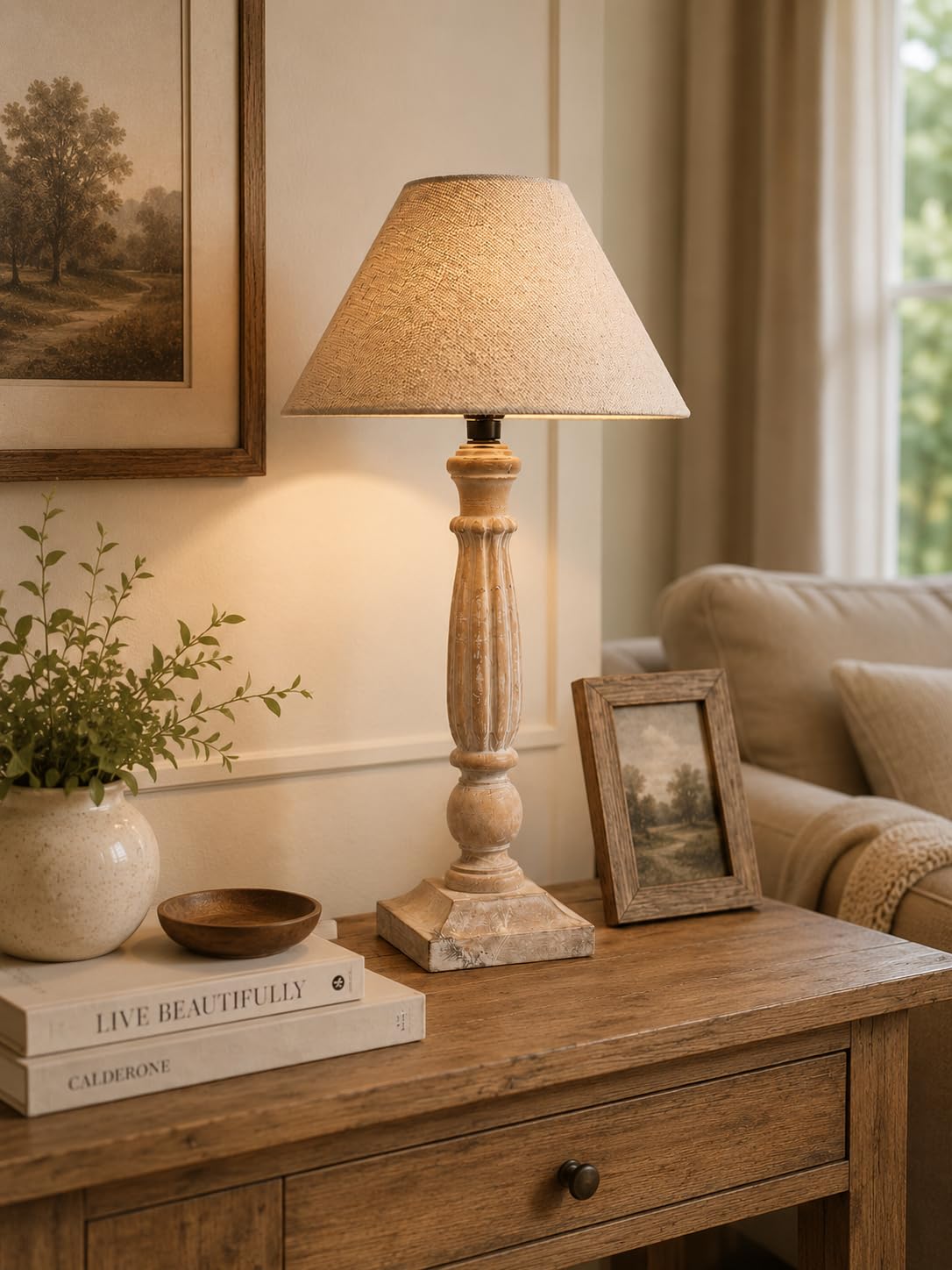 tu casa Mango Wood Table Lamp - Black & Print -21 tu casa Mango Wood Table Lamp - Black & Print -21