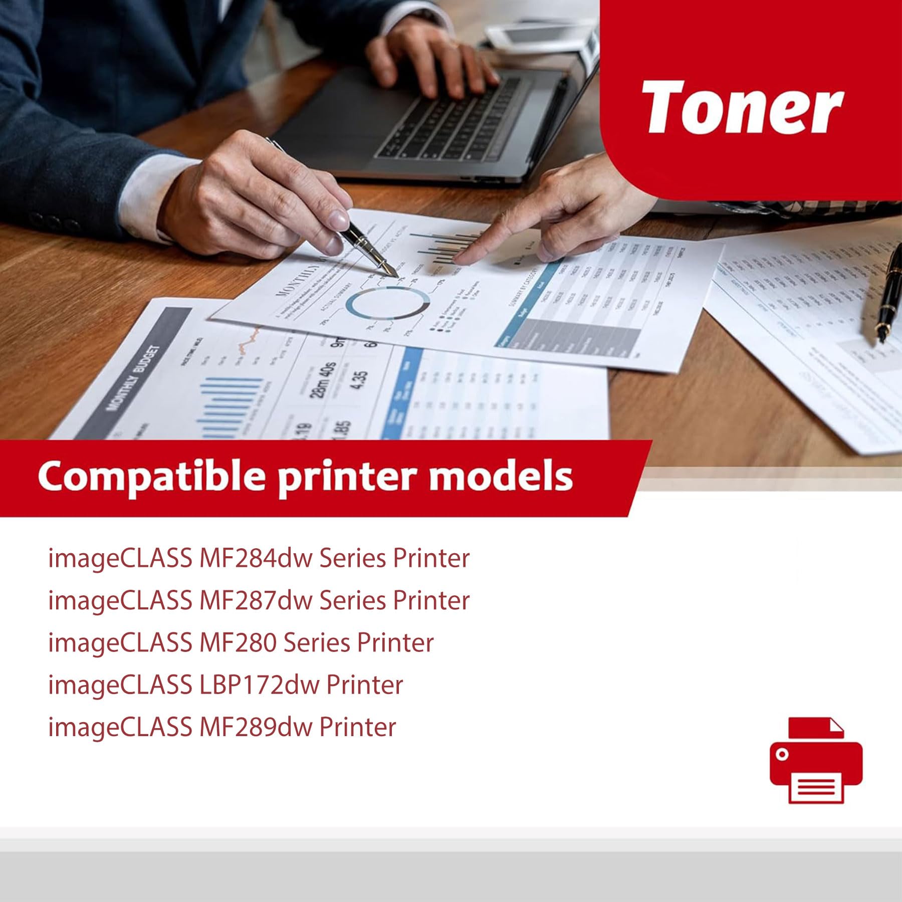 Greencycle CRG-072H Black Toner For Canon MF280 Series Printers