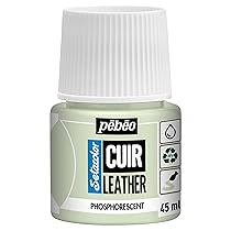 Pébéo – Setacolor Pelle – Vernice acrilica per pelle e similpelle – Personalizzazione di borse, scarpe, sneaker – Resistente a graffi, pieghe e abrasioni – Fosforescente – 45 ml