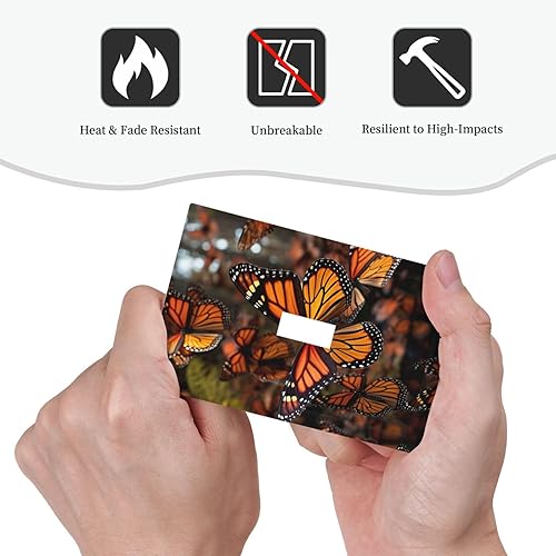 Miniatura 6 de Monarch - Cubiertas de toma de corriente con estampado de mariposas de 1 banda, placa decorativa de pared, tamaño estándar, placa frontal eléctrica