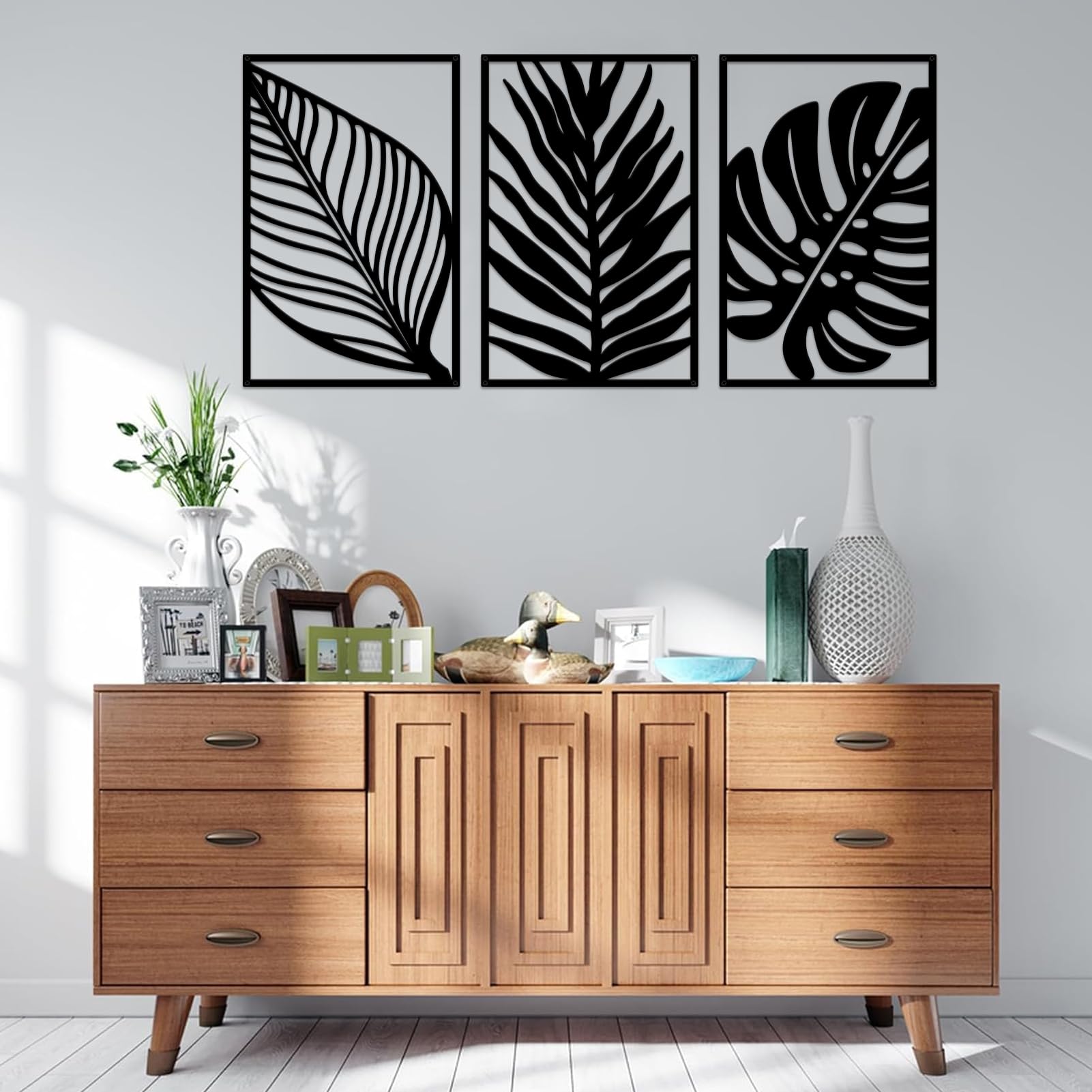 Amazon.co.jp: Resama トロピカルウォールアート3枚セット トロピカル