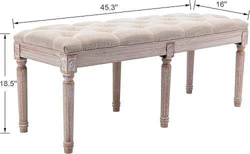 Miniatura 2 de chairus Banco otomano tapizado con tela