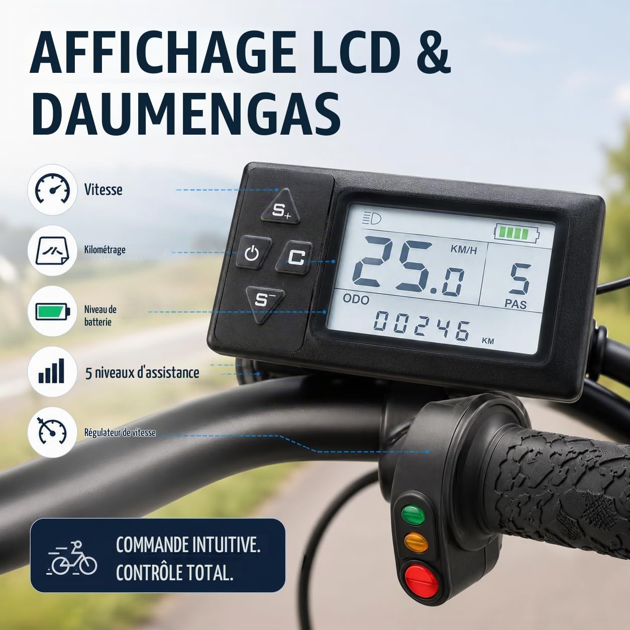 Kit de conversion de vélo électrique, 26 pouces, 36 V, 360 W, kit de conversion de vélo électrique pour roue arrière, moteur de moyeu pour Pedelec