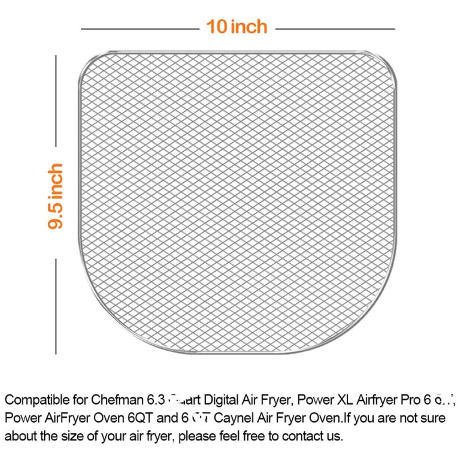 Rejilla para freidora de aire de 3 piezas, rejilla para deshidratador de freidora de aire, rejilla para deshidratador de acero inoxidable 304, rejilla para deshidratador de horno, rejilla para bandeja