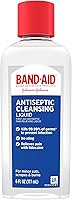 Vista 1 de Band-Aid Líquido de limpieza antiséptico de marca, lavado antiséptico de primeros auxilios, alivia el dolor y mata los gérmenes, con antiséptico