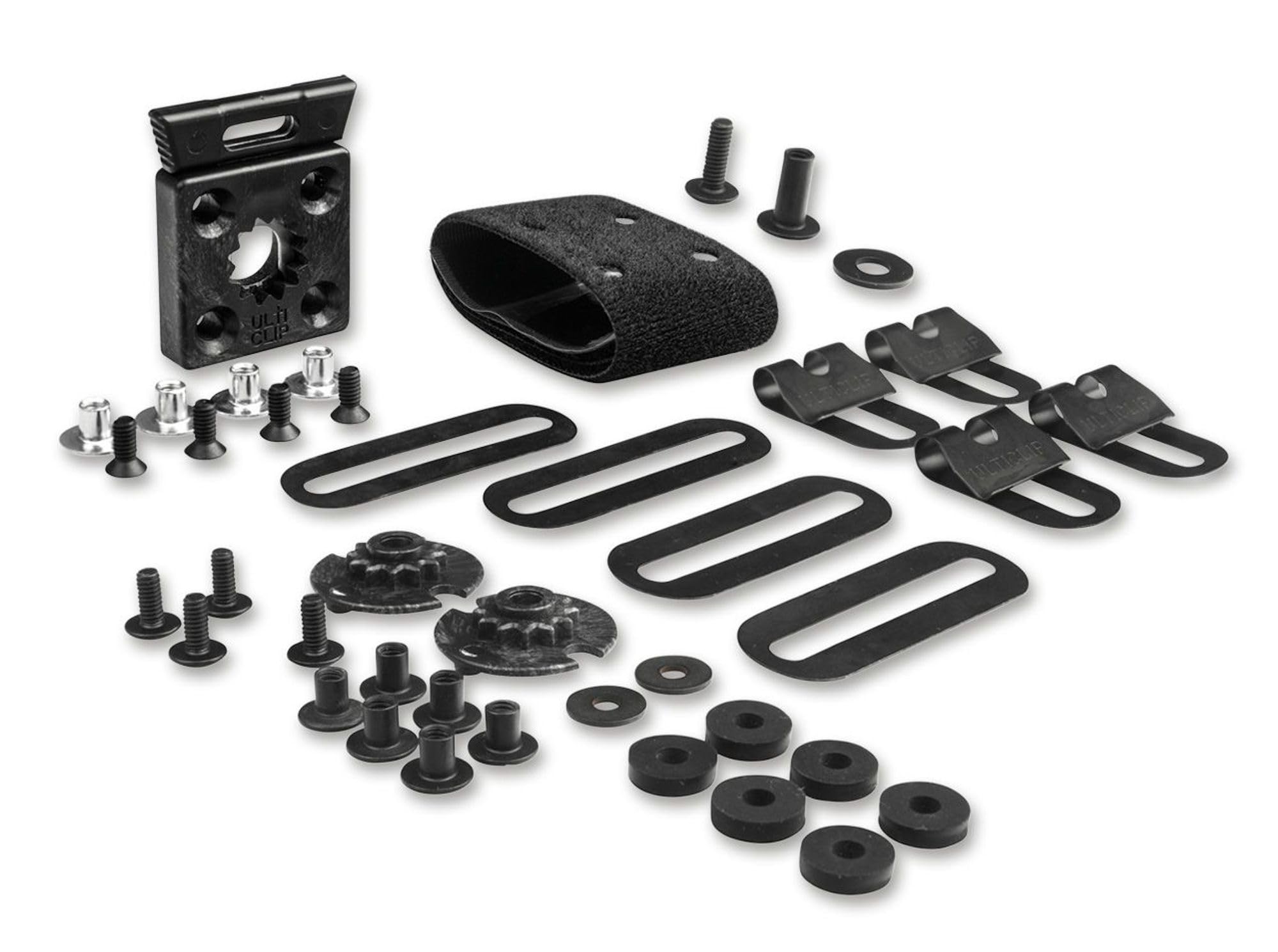 Ulticlip Set Schnellbefestigungssystem Verbundwerkstoff/Edelstahl Schwarz, Gesamtlänge: 14 cm, 09UT013