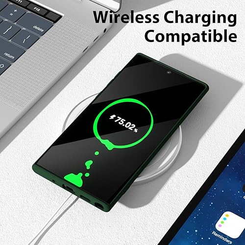 Miniatura 7 de oakxco Funda para teléfono Samsung Galaxy Note 10 Plus con agarre de silicona líquida, bonita funda delgada y delgada de goma TPU suave para mujeres