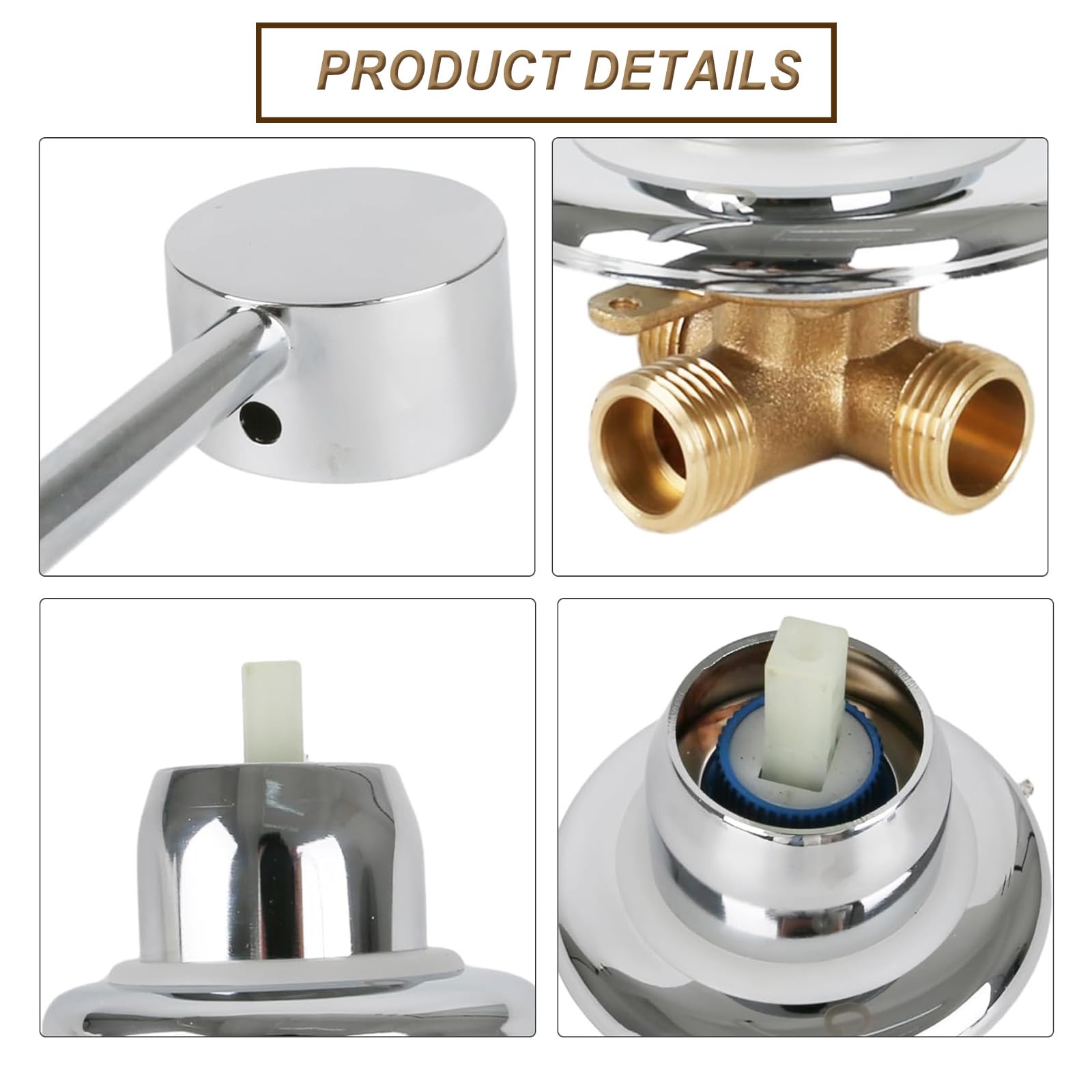 Nikou Mischventil G1/2 Messing - Thermostat Für Heiß- & Kaltwasser