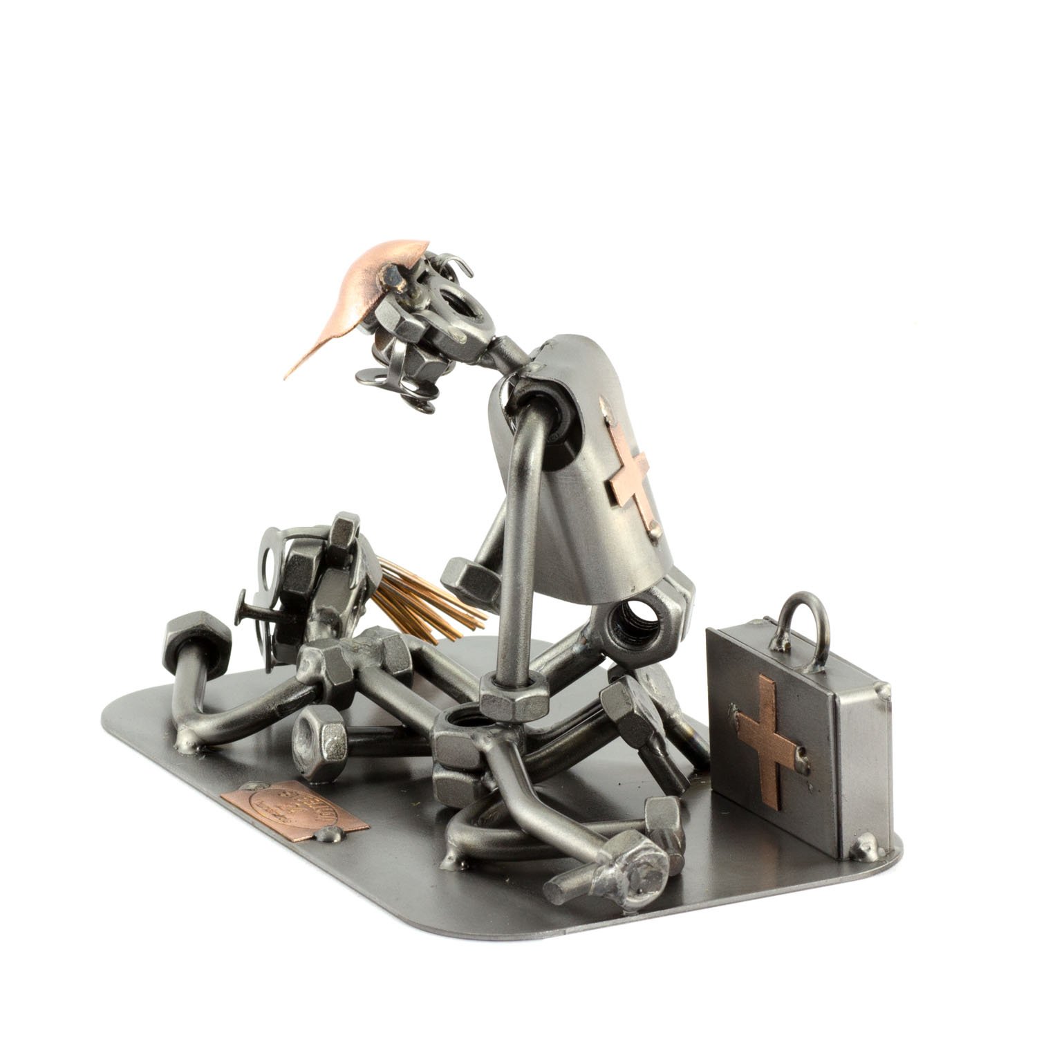Regalo Originale Per Collega Soprammobile Metallico Omini Di Viti Steelman24 Soprammobili 943164