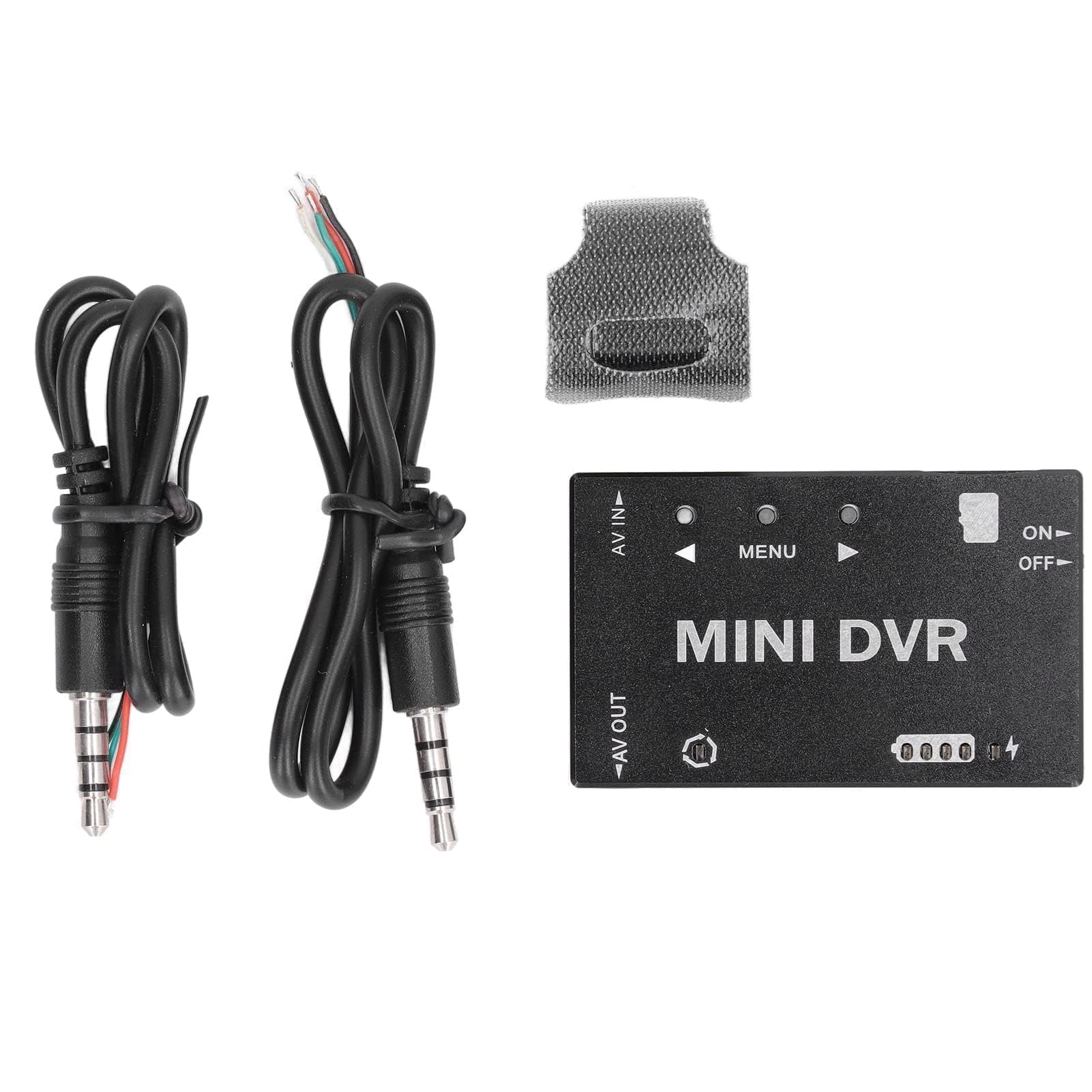 Qcwwy Mini FPV DVR -Modul Mini Digital Video Recorder DVR Recorder mit NTSC PAL Switchable 32 GB Support 11 Sprachmenü für FPV -Drohnen RC Modell