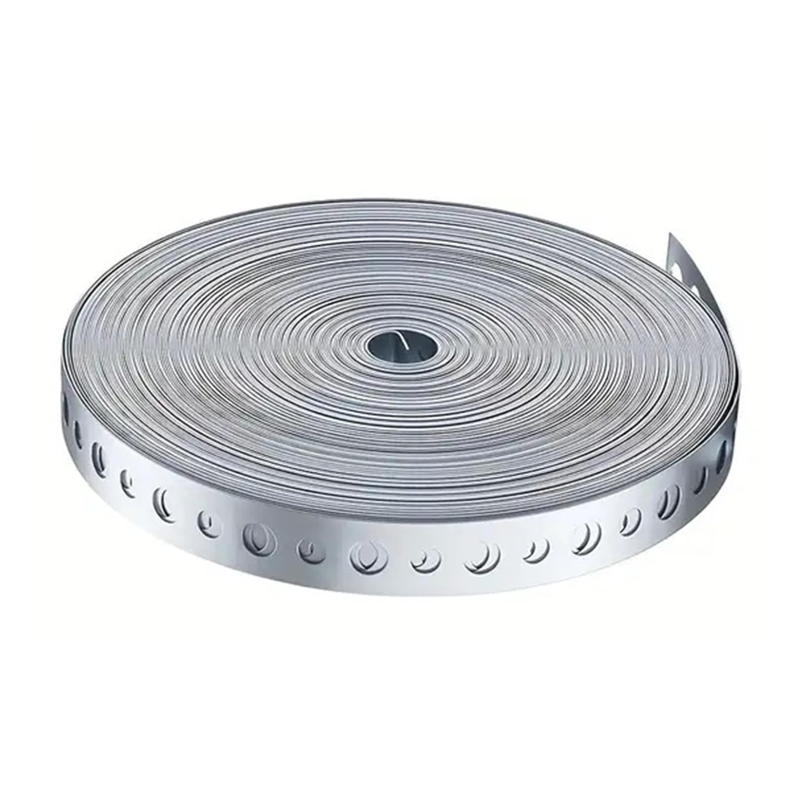 15m Galvanized Metal Strapping Punched Holes Metal Strap for Pipe and Sheet Processing Fixing Galvanized Steel Tape