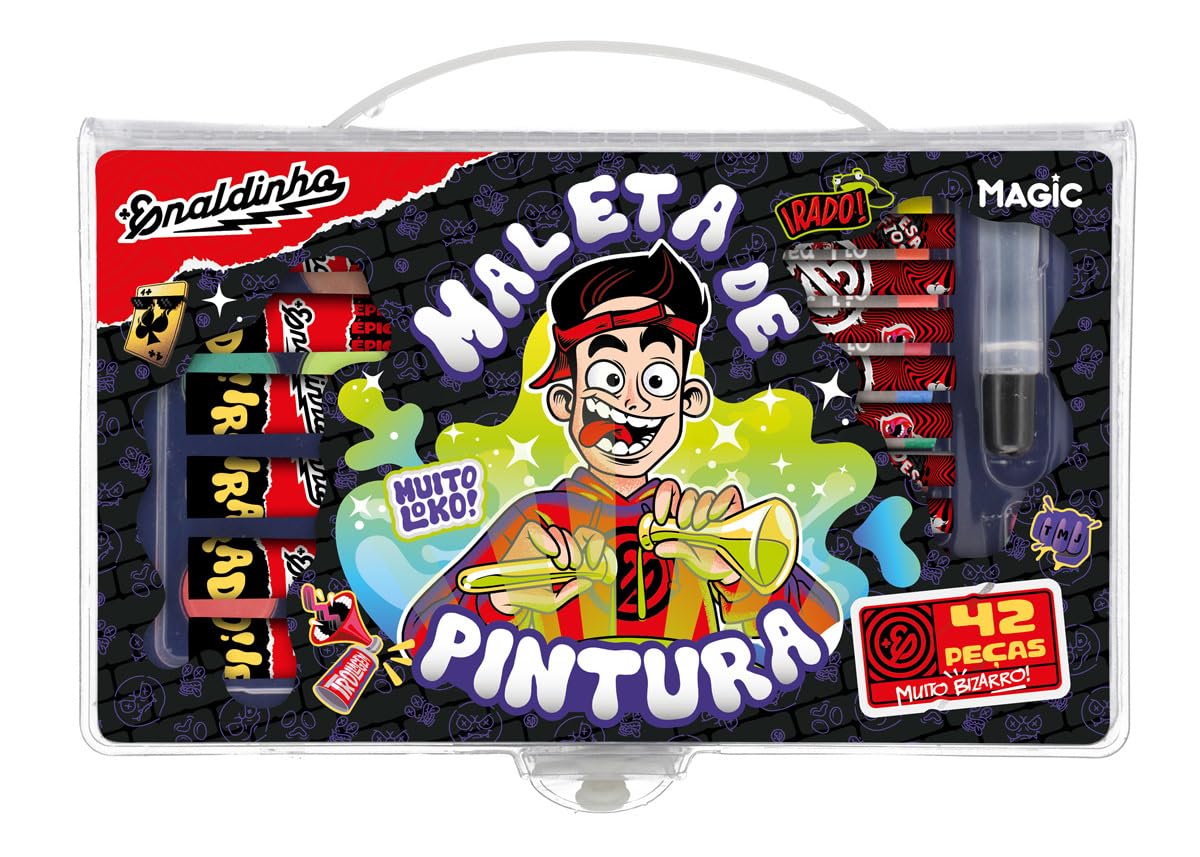 Kit Maleta de Pintura 42 peças Enaldinho : Amazon.com.br