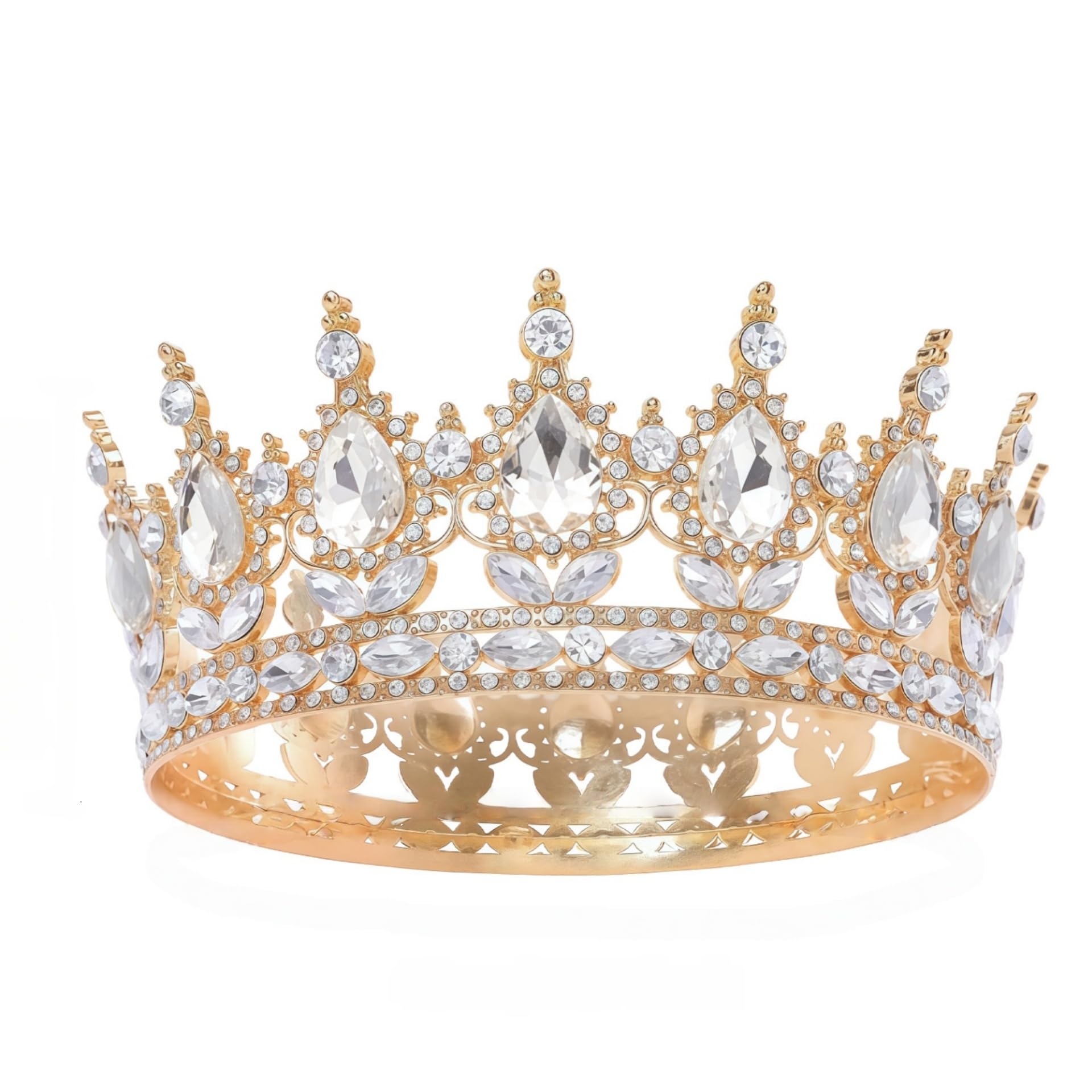 [Geschenkbox verpackt] Vintage Rund Braut Haarschmuck Diadem