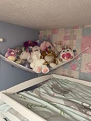 Walgreenu00ae Hammock For Extra Large Soft Toy Teddy Nursery Play Corner Hammock Mesh Storage Organizer Net For Baby/Children's Bedroom Tidy Kids Wall Hanging Baby Nursery Mesh Net (Blue