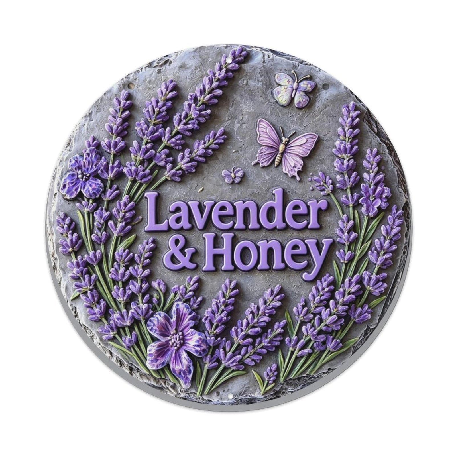 Lavender & Honey Metal Tin Sign Plaque