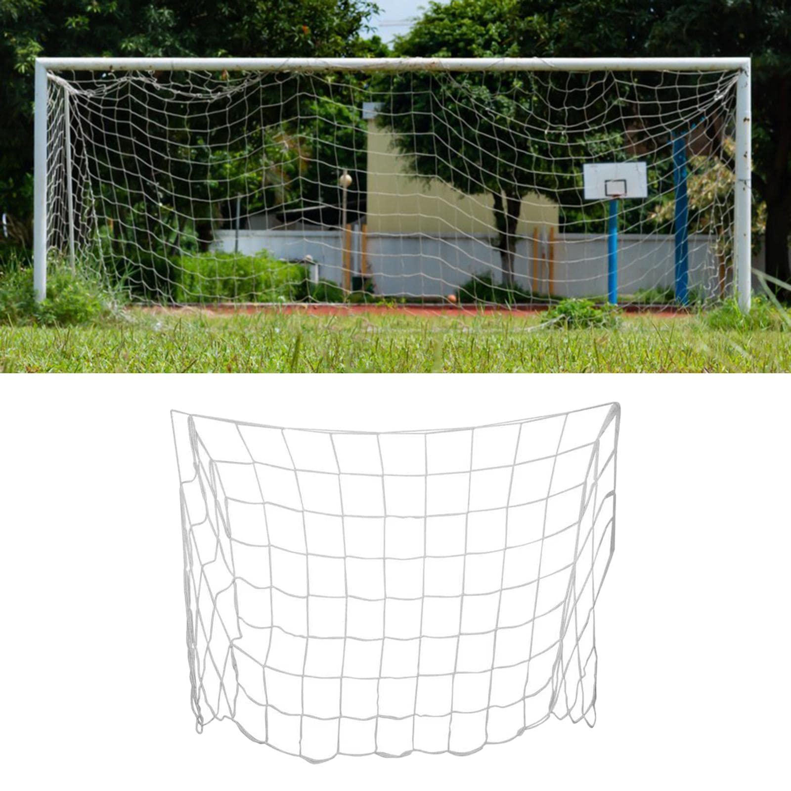 Accessori di Ricambio da Calcio, Polietilene Bianca per Porta da Calcio, Ideale per Allenamenti, Competizioni E Partite per Ragazzi, 3mx2m